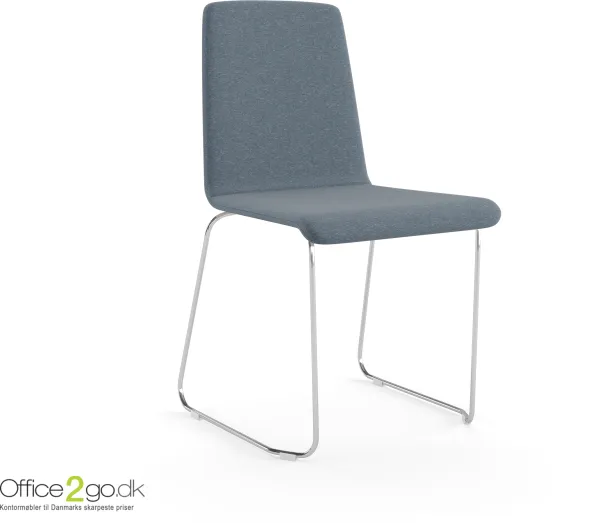 Moon-tuoli - jalaksilla - verhoiltu